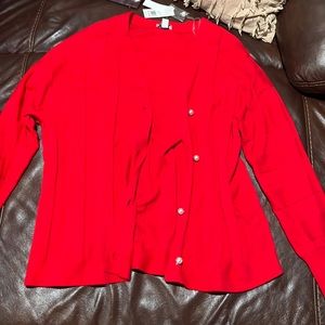 Red Hot Crown and Ivy Sweater